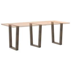 Nogi do stołu jadalnego w kształcie litery V 3 szt. Stal