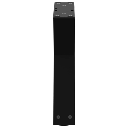Nogi do stolika kawowego 2 szt. Czarne 40x(30-31,3) cm Stal