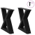 Nogi do stolika kawowego 2 szt. Czarne 40x(30-31,3) cm Stal