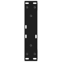 Nogi do stolika kawowego 2 szt. Czarne 28x(42-43,3) cm Stal
