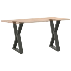Nogi do stołu jadalnego 2 szt. Antracyt 50x(72-73,3) cm Stal