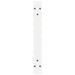 Nogi do stolika kawowego 2 szt. Białe 50x(42-43,3) cm Stal