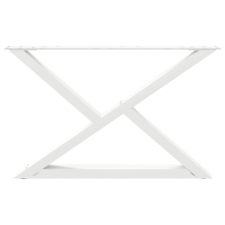Nogi do stolika kawowego 2 szt. Białe 70x(42-43,3) cm Stal