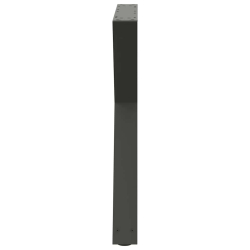 Nogi do stołu jadalnego 2 szt. Antracyt 80x(72-73,3) cm Stal