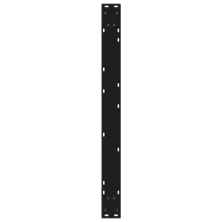 Nogi do stołu jadalnego 2 szt. Czarne 90x(72-73,3) cm Stal