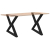 Nogi do stołu jadalnego 2 szt. Czarne 90x(72-73,3) cm Stal