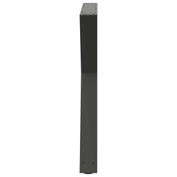 Nogi do stołu jadalnego 2 szt. Antracyt 70x(72-73,3) cm Stal