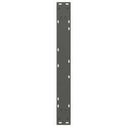 Nogi do stołu jadalnego 2 szt. Antracyt 70x(72-73,3) cm Stal