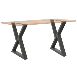 Nogi do stołu jadalnego 2 szt. Antracyt 70x(72-73,3) cm Stal