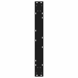 Nogi do stołu jadalnego 2 szt. Czarne 70x(72-73,3) cm Stal