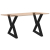 Nogi do stołu jadalnego 2 szt. Czarne 70x(72-73,3) cm Stal