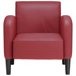 Sofa Fotel z Podłokietnikami Wino Czerwone 54 cm