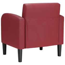 Sofa Fotel z Podłokietnikami Wino Czerwone 54 cm