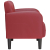 Sofa Fotel z Podłokietnikami Wino Czerwone 54 cm