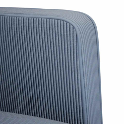 Sofa Fotel z Podłokietnikami Niebieski 54 cm Tkanina Corduroy