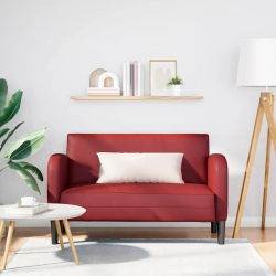 Sofa dwuosobowa w kolorze czerwonego wina 110 cm