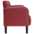 Sofa dwuosobowa w kolorze czerwonego wina 110 cm