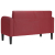 Sofa dwuosobowa w kolorze czerwonego wina 110 cm