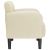 Sofa Fotel z Podłokietnikami Kremowy 54 cm Skóra ekologiczna