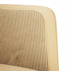 Sofa dwuosobowa Jasnozielona Szara 109 cm Tkanina sztruksowa