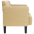 Sofa dwuosobowa Jasnozielona Szara 109 cm Tkanina sztruksowa