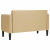 Sofa dwuosobowa Jasnozielona Szara 109 cm Tkanina sztruksowa