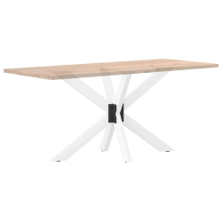 Noga do stołu jadalnego, biały, 120x68x(72-73) cm, stal