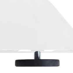 Noga do stołu jadalnego, biały, 120x68x(72-73) cm, stal