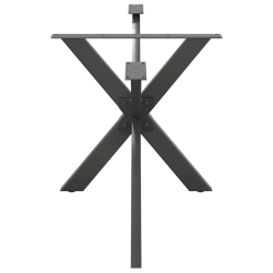 Noga do stołu jadalnego, antracyt, 150x78x(72-73) cm, stal