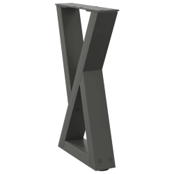 Nogi do stolika kawowego 2 szt. Antracyt 28x(42-43,3) cm Stal