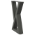 Nogi do stolika kawowego 2 szt. Antracyt 28x(42-43,3) cm Stal