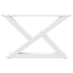 Nogi do stolika kawowego 2 szt. Białe 50x(30-31,3) cm Stal