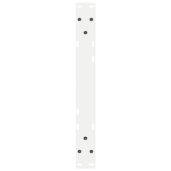 Nogi do stolika kawowego 2 szt. Białe 50x(30-31,3) cm Stal
