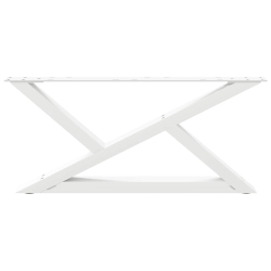 Nogi do stolika kawowego 2 szt. Białe 70x(30-31,3) cm Stal