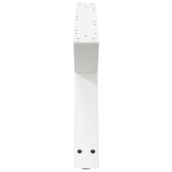 Nogi do stolika kawowego 2 szt. Białe 70x(30-31,3) cm Stal