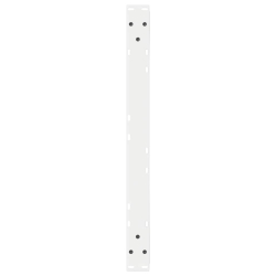 Nogi do stolika kawowego 2 szt. Białe 70x(30-31,3) cm Stal