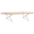 Nogi do stolika kawowego 2 szt. Białe 70x(30-31,3) cm Stal