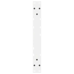 Nogi do stolika kawowego 2 szt. Białe 60x(42-43,3) cm Stal