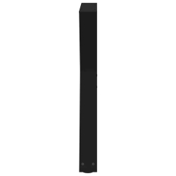 Nogi do stołu jadalnego 2 szt. Czarne 50x(72-73,3) cm Stal