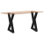 Nogi do stołu jadalnego 2 szt. Czarne 50x(72-73,3) cm Stal