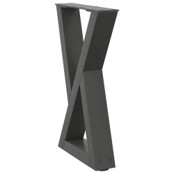 Nogi do stolika kawowego 2 szt. Antracyt 38x(42-43,3) cm Stal
