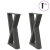 Nogi do stolika kawowego 2 szt. Antracyt 38x(42-43,3) cm Stal