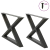 Nogi do stolika kawowego 2 szt. Antracyt 70x(42-43,3) cm Stal