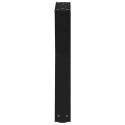 Nogi do stolika kawowego 2 szt. Czarne 38x(42-43,3) cm Stal