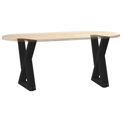 Nogi do stolika kawowego 2 szt. Czarne 38x(42-43,3) cm Stal
