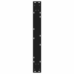 Nogi do stołu jadalnego 2 szt. Czarne 80x(72-73,3) cm Stal