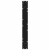 Nogi do stołu jadalnego 2 szt. Czarne 80x(72-73,3) cm Stal