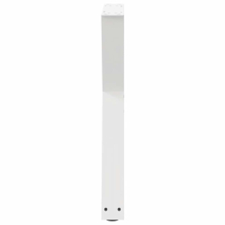Nogi do stołu jadalnego 2 szt. Białe 60x(72-73,3) cm Stal