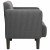 Sofa Fotel z Podłokietnikami Ciemnoszary 54 cm Tkanina Corduroy
