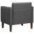 Sofa Fotel z Podłokietnikami Ciemnoszary 54 cm Tkanina Corduroy